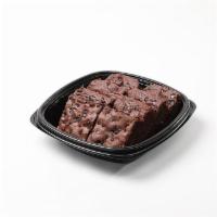Brownie Tray · 8 soft chocolate brownies topped with sweet chocolate chips.