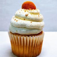 Banana Cream Pie · Banana buttercream combined with our creamy vanilla icing on our yellow cake and topped with...