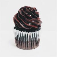 Fudge · Our rich, fudge buttercream drizzled with chocolate sauce on our chocolate cupcake.