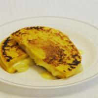 Arepa Chocolo · Sweet corn cake cheese.