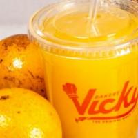 Jugo De Naranja · 16 oz Fresh Orange Juice.