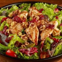 Magoos Favorite Salad · Your choice of tenders served on mixed greens, topped with dried cranberries, chopped walnut...