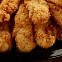20 Hand-Breaded · Traditional hand breaded tenders with four signature Magoo's dips.