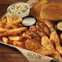 8 Sauced Tenders · 8 Tenders, two regular sides, two Texas Toast and two Magoo’s Dips.