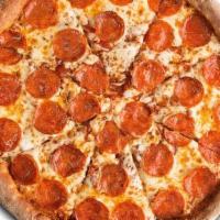 Small Pepperoni* · Stoners fresh stretched dough, whole mozzarella cheese topped with sliced pepperoni.
