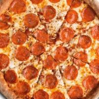Large Pepperoni** · Stoners fresh stretched dough, whole mozzarella cheese topped with sliced pepperoni.