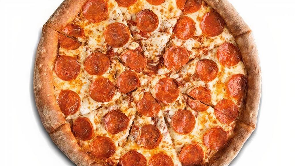 Large Pepperoni** · Stoners fresh stretched dough, whole mozzarella cheese topped with sliced pepperoni.