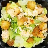 Full Caesar · Fresh-cut romaine lettuce, with aged parmesan cheese & croutons with creamy Caesar dressing.