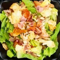Full Meat Your Greens · Diced tomato, slow-smoked chicken, ham, crispy bacon & whole-milk mozzarella with your choic...