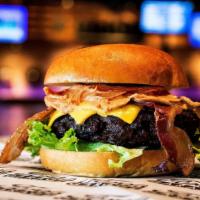 The Jiffy Burger · Half pound of grilled black angus, american cheese, applewood smoked bacon, lettuce, and cre...