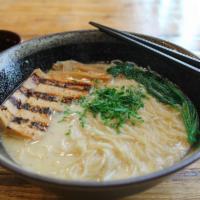 Yasai. · Veggie and mushroom broth | Tofu | Spinach | Chives | Thin noodles