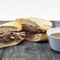 French Dip · Thinly Sliced Hot Roast Beef, served with Homemade Au Jus