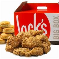 Fried Chicken Box (8 Pc) · Jack’s famous, fresh, never frozen, hand-battered, and breaded fried chicken with made-from-...