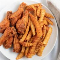 Wings Combo (10) · Includes french fries and drink.