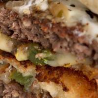 Philly Cheese Patty Melt · Seasoned and grilled Impossible patty, sautéed peppers and onions, Violife mozzarella, mayo,...