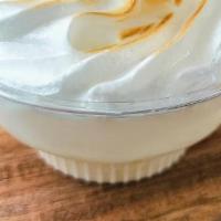 Tres Leches Cake · Sponge Cake Made with Evaporated Milk, Condensed Milk, and Whole Milk.