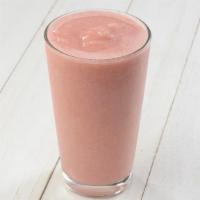 Siesta Cooler · 100% fruit juice, strawberries, banana.