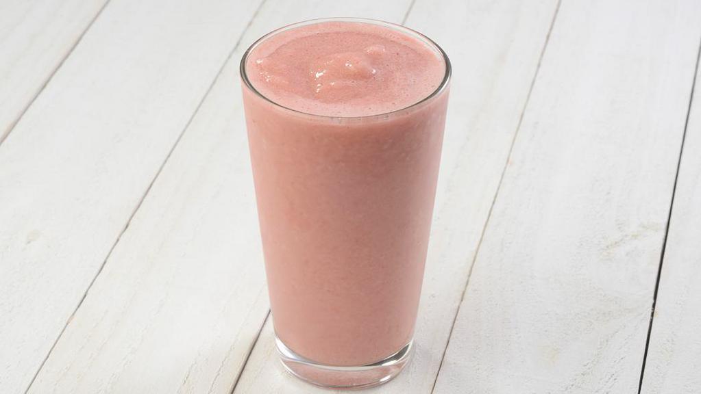 Siesta Cooler · 100% fruit juice, strawberries, banana.