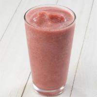 Pom Beach · 100% fruit juice, pomegranate, blueberries, strawberries.