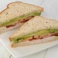California Club Sandwich · Turkey, avocado, turkey bacon, lettuce and tomato.