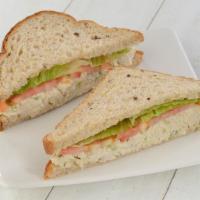 Chicken Salad Sandwich · Our famous chicken salad made with all natural chicken breast topped with lettuce and tomato.
