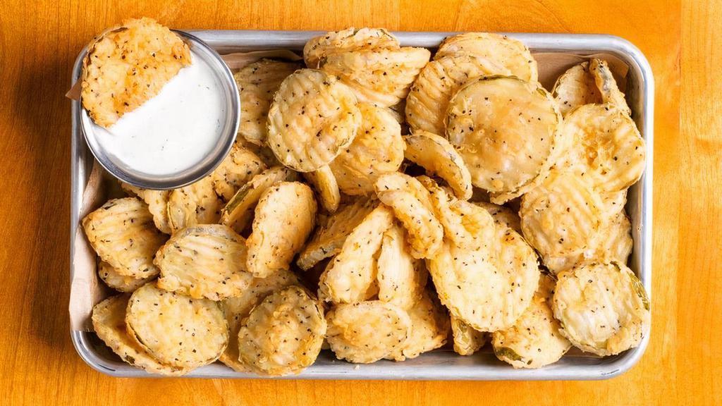 Fried Pickles · sliced pickles · hand breaded to order · served with ranch