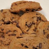 6 Half-Baked Cookies · A half dozen melt-in-your-mouth Chocolate Chip Cookie Dough Scoops.
