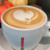 Cappuccino · Espresso coffee with steamed milk foam.