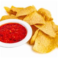 Chips'N Salsa · Basket of our fresh tortilla chips and house made salsa.