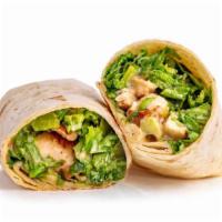 Chicken Caesar Wrap · Our grilled or hand-breaded chicken with romaine lettuce, Parmesan cheese, and Caesar dressi...