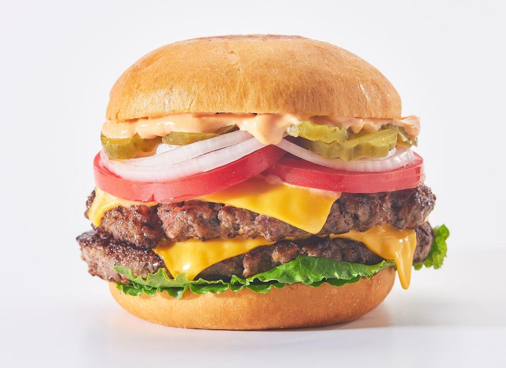 Classic Burger · 4 Oz. Fresh, Never Frozen Patties, On a Brioche Bun with American Cheese, Lettuce, Tomato, Onions, Pickles and MAYOCHUP™ by HEINZ®.