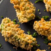 Homemade Breaded Fried Avocado · Homemade Breaded Fried Avocado bites (3 pieces per order) with optional choices of dipping s...