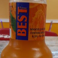 Best De Mango  De Botella · Mango Juice Drink, botella de vidrio de 246ml, elaborado con pulpa de mango, agua filtrada y...