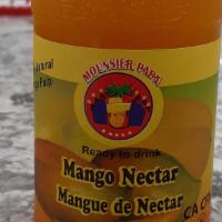 Nectar De Mango Botella · Mango Nectar, botella de vidrio de 250ml, elaborado con pulpa de mango natural, azucar, cont...