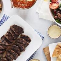 Grilled Beef Family Feast For 4 · Seasoned and chargrilled, and served with our homemade horseradish sauce. Includes a choice ...