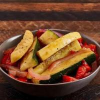Grilled Veggies · Grilled squash, zucchini, onions, and red peppers