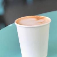 Cortado · double shot of espresso with equal amount of steamed cream, no sugar added