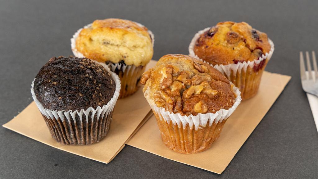 Muffin · Choice of 1: Banana Nut, Chocolate, Blueberry or 
Orange cranberry nut
