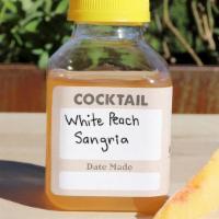 White Peach Sangria · Spanish White Sangria, White Peach Syrup, Peach Slice