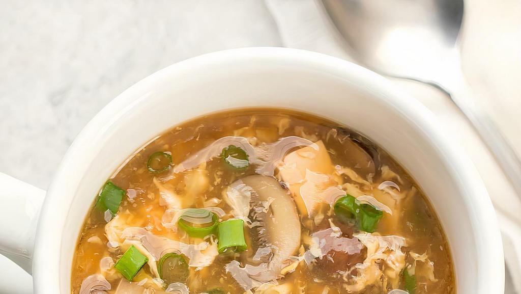 Hot & Sour Soup · Spicy. Four delightful combination of hot, sour and spicy flavors that make this szechwan soup a star to be hole. Per serving.