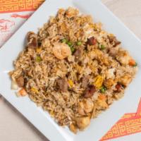 1111. House Fried Rice · Beef, chicken, pork, and shrimp.