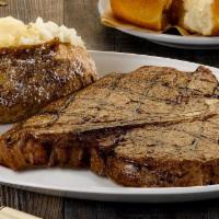 22 Oz. Porterhouse* · This USDA Choice steak is the king of the T-bones.