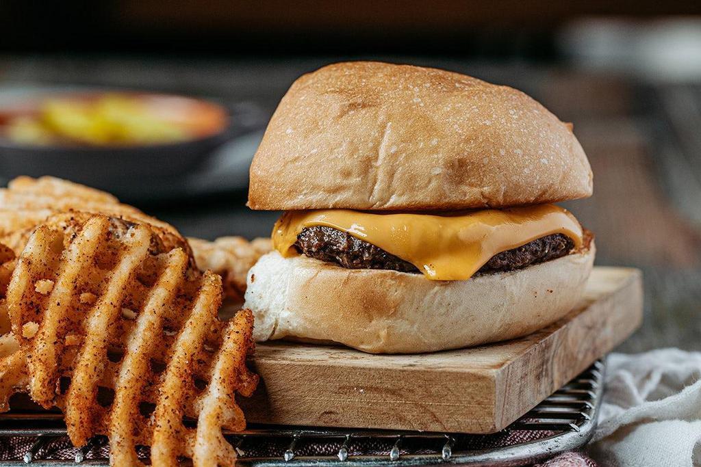 Cheese Roadie®  · Mini steakhouse burger with cheese