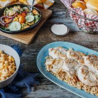 Family Meal - Grilled Chicken Dinner · Four 8 oz. all-natural chicken breasts served over Roadhouse Rice and your choice of Teriyak...