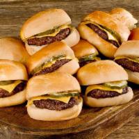 Party Pack Original Roadies®  · Twelve mini steakhouse burgers topped with American cheese and pickles on our signature yeas...