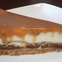 Sea Salt Caramel Cheesecake · We start with our NY Cheesecake and swirl in thick, rich caramel. As if that wasn’t enough w...