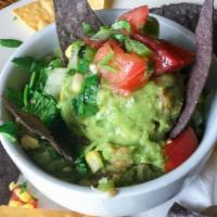 Fresh Homemade Guacamole & Chips · Vine ripe avocados and tomatoes, diced onion, jalapeño, cilantro, salt, pepper and fresh lim...