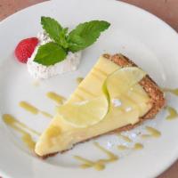 Key Lime Pie On A Peppery Ginger Crust · 