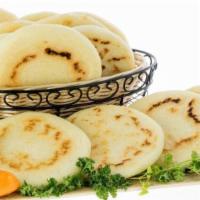 Plain Arepa · Our plain arepa - gluten free, grilled, fresh, and delicious!