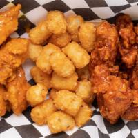 18 Boneless Wings  · We start with fresh tenderloins, hand-cut and marinated, then tossed in our zesty breading! ...